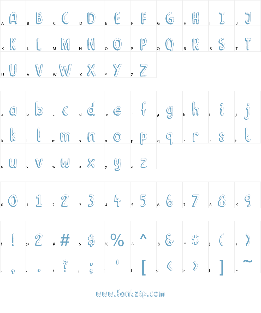 DK Limoen Font Character